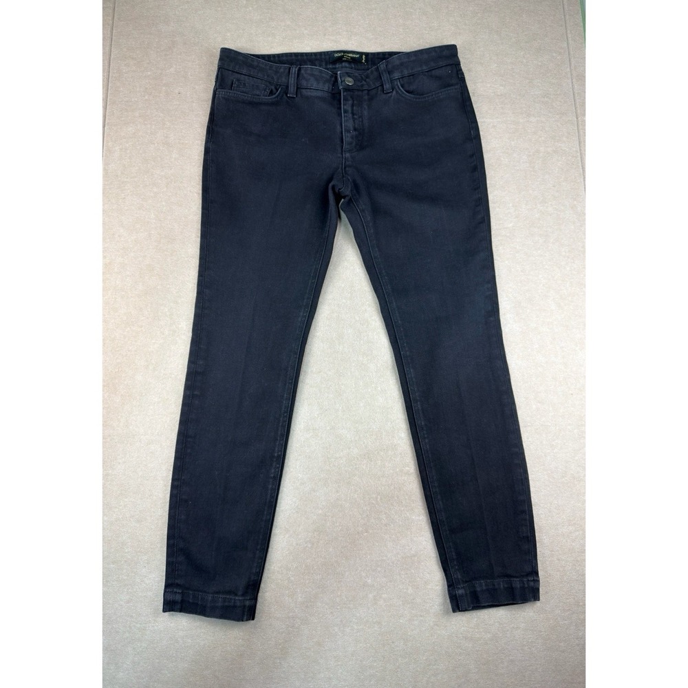 Vintage Dolce & Gabbana Jeans Women's IT 46 US 10 Black Pretty Skinny Fit Italy